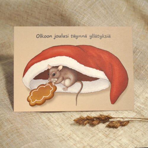 Kotihiiren piparipiilo | Joulukortti