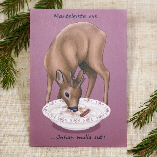 Kauriin joulupuuro | Joulukortti